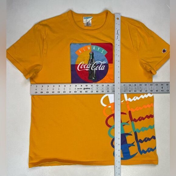 Champion Coca Cola Graphic T-shirt Men Large Short Sleeve Multicolor - Picture 7 of 7